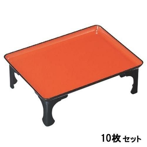 御膳 尺6寸長手足付膳 朱天黒 業務用食器/新品/小物送料対象商品 | 八