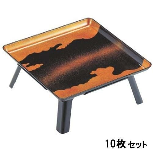 中古 5台セット 御膳 新平安膳 尺8寸×尺4寸 金梨地 百万石 1人用食事台 折りたたみ式 業務用 料亭 宴会 札幌市 清田区 平岡 御膳 尺0寸角膳 雲梨地 セット /業務用/新品/小物送料対象商品 | 八十