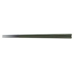塗箸 六角塗箸グリーン塗 22.7cm  グリーン