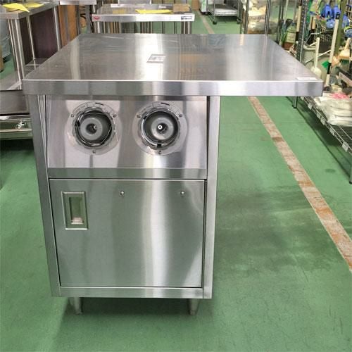 特注品 業務用 キャビネット形 カップディスペンサー付き作業台 調理台 コーヒー 業務用/新品】 サンウェーブ アジャスタブル カップディスペンサー 縦
