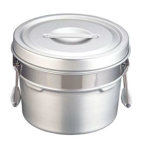 アルマイト 段付二重食缶 245-R 6L(φ260×H190)