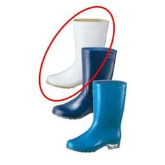 アキレス 長靴 タフテックホワイト62 透明底 23.5cm 白