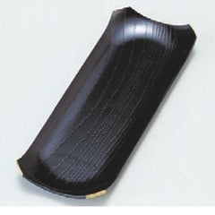 おしぼり受け 隅切おしぼり入れ 黒渕金