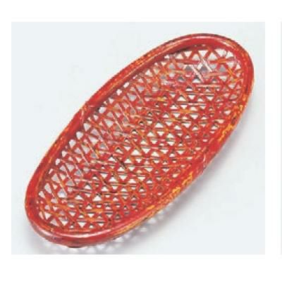 おしぼり受け 小判網目春慶ランタイおしぼり入れ