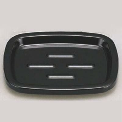 小判石鹸皿ブラック(大)