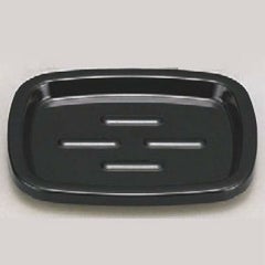 小判石鹸皿ブラック(大)