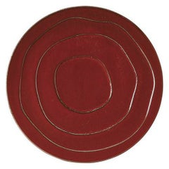 27.5cmゆらぎプレート(緋深)エスカリエ