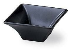 角皿 10cm四角ボール(黒マット)