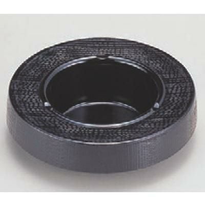 灰皿 灰皿黒木目6寸枠用 高さ46mm×直径:160
