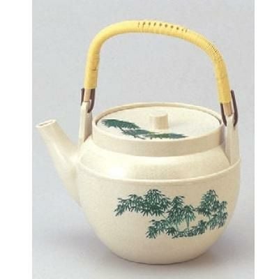 急須 (中)志野グリーン竹(1L) 幅190mm×奥行150mm×高さ137mm×蓋(115φ)食器//小物送料対象商品