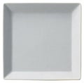 15cmスクエアプレート(パールグレー)キャレ