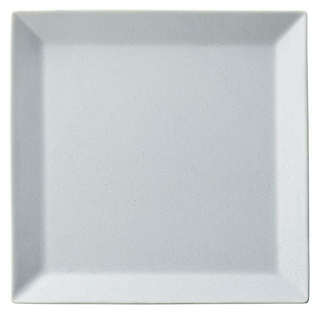 27cmスクエアプレート(パールグレー)キャレ
