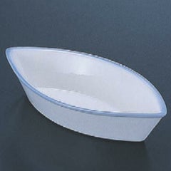 小皿 舟型鉢渕淡青