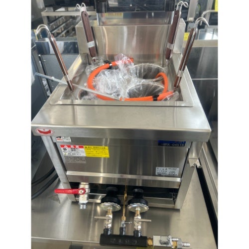 中古】卓上ガスゆで麺器 タニコー TCU-4445X 幅440×奥行460+120×高さ