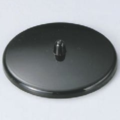 湯呑蓋 P.P湯呑蓋(つまみ付)黒2.3寸