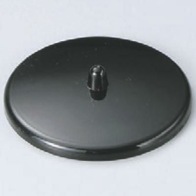 湯呑蓋 【P.P湯呑蓋(つまみ付)黒2.8寸】直径:89、内径:82【食器】/小物送料対象商品