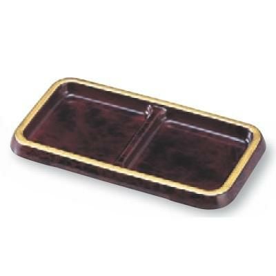 ティーバッグトレー 二ツ仕切ティーパックトレー八雲天金