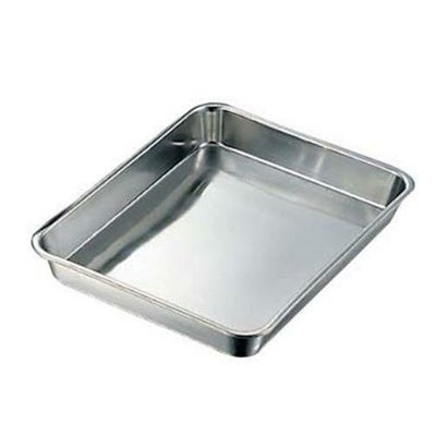 クローバー 18-8 浅型 角バット 8枚取4/5