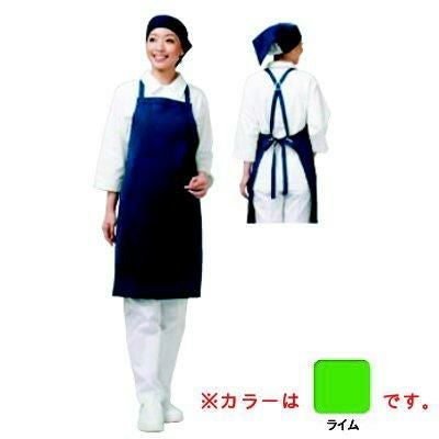 アイメッシュエプロン たすき掛けタイプ E5200-22T ライム