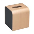 ティシュカバー ウッディティッシュBOXブラック
