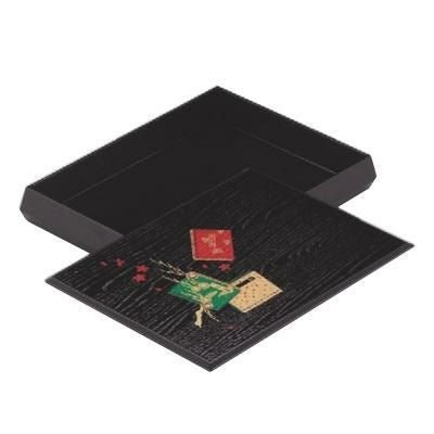 文庫 ダイヤ型文庫黒木目万年葉(箱付)