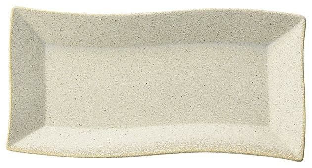 24cm長角皿(絹衣)波形