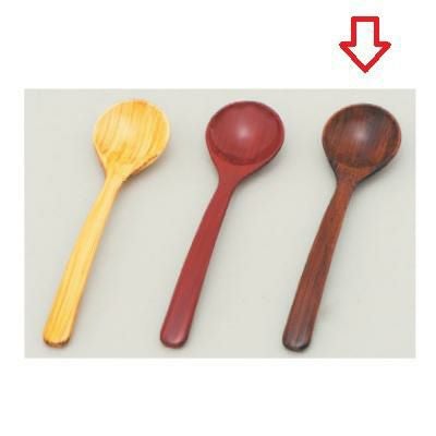 スプーン ピーナッツスプーン(大) 紫檀木目