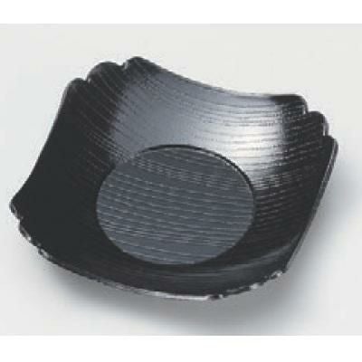 茶托 花型茶托黒