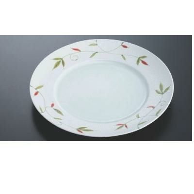 盛皿 洋皿グリーン一珍若草(有田焼) 16cm/洋食器