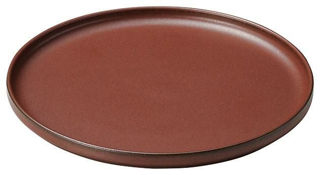 緋朱 7.5丸浅口切立皿