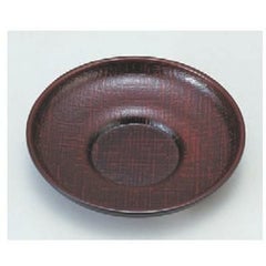 茶托 4寸だるま茶托 溜布目