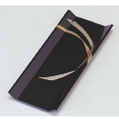 おしぼり受け 羽反おしぼり入れ 黒花帯 幅183mm×奥行73mm×高さ11mm