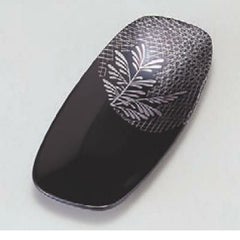 おしぼり受け 布袋おしぼり入れ 黒武蔵野 幅186mm×奥行82mm×高さ12mm