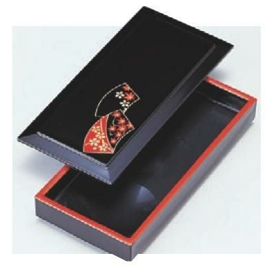 のり入れ 徳川のり入れ 黒扇面