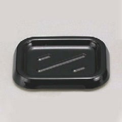 長角石鹸台ブラック(小)