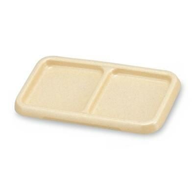 ティーバッグトレー 二ツ仕切ティーパックトレーアイボリー