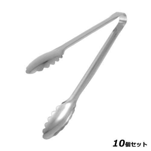 【10セット】EBM 18-0 バネ無万能トング(異物混入対策用)17.5cm
