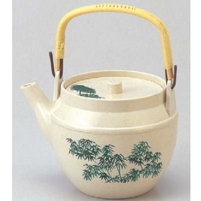 急須 【(大)志野グリーン竹(1.8L)】幅215mm×奥行173mm×高さ147mm×蓋(132φ)【食器】【プロ用】/小物送料対象商品