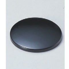 湯呑蓋 湯呑蓋(つまみなし)黒2.3寸