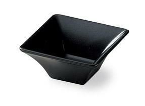 角皿 7cm四角ボール(黒マット)