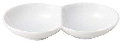 14cm深口二つ仕切皿カリタ