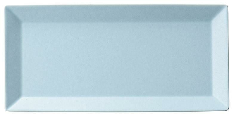 キャレ 31cmレクタングルプレート(パールブルー) /パーティ大皿