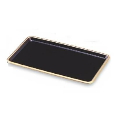 トレー フラットトレー黒天金(底塗)(中)