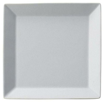 18cmスクエアプレート(パールグレー)キャレ