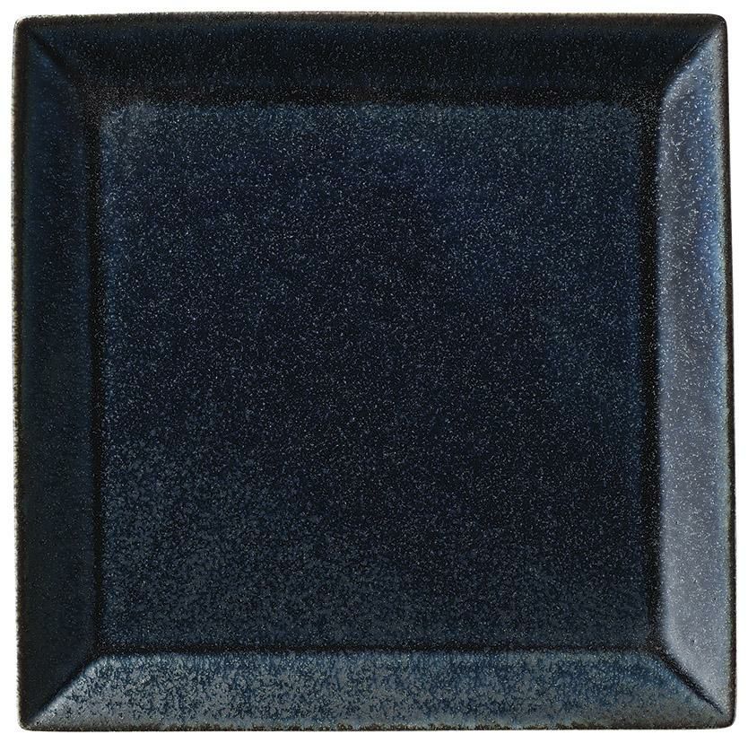 キャレ 25cmスクエアプレート(藍潤) /パーティ大皿