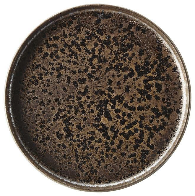 7.5丸浅口切立皿金麗