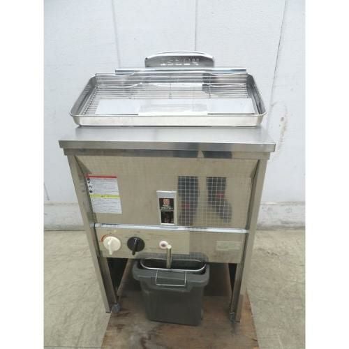 ☆中古品 サミー LPガス式フライヤー（プロパン）DF-025J 25L ☆ DF-025 サミー ガスフライヤー 25L スタンドタイプ 段落ち式