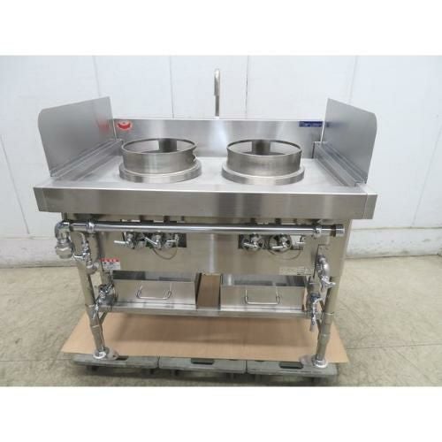業務用/新品】【マルゼン】中華レンジ デラックスタイプ 3口レンジ MR