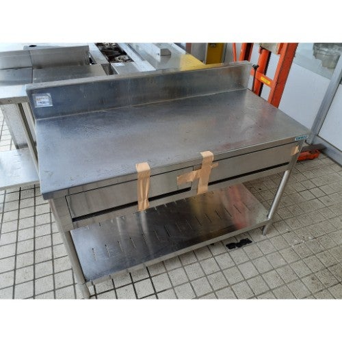 中古】作業台 引出し付き BGあり 幅1200×奥行600×高さ800 【送料別途