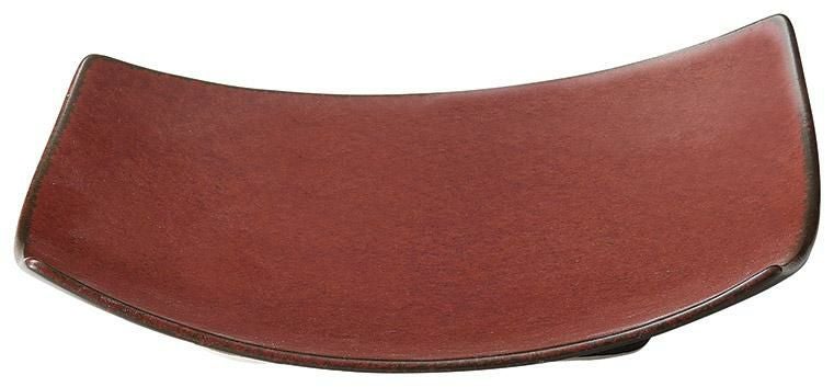 緋朱 21cm菱形皿 /宴会単品